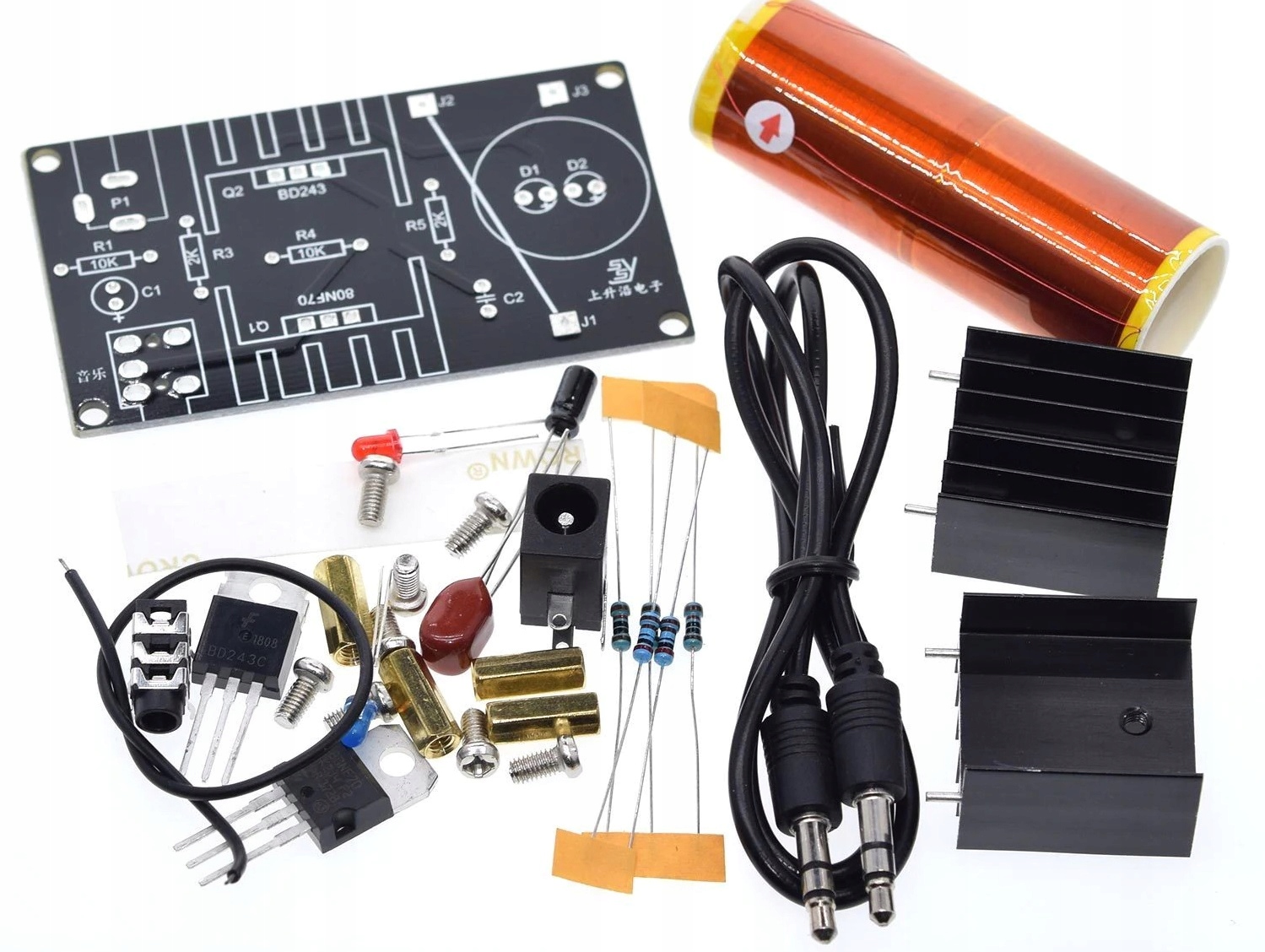 Cewka generator Tesli 15W 15-24V DIY KIT Audio Kod producenta Cewka generator Tesli 15W 15-24V