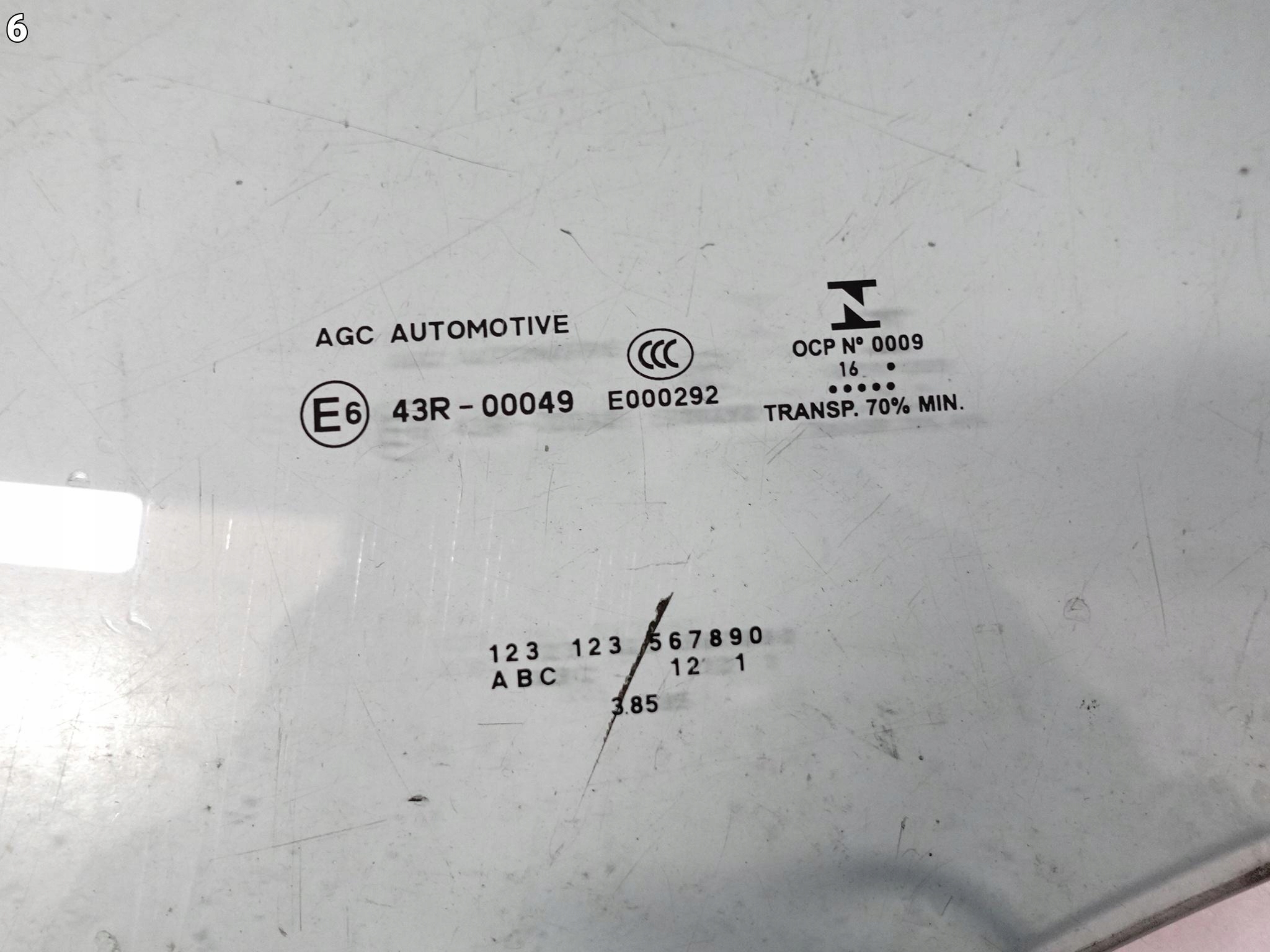 TOYOTA PROACE II OPEL VIVARO C window side door front left TRANSPARENTNA