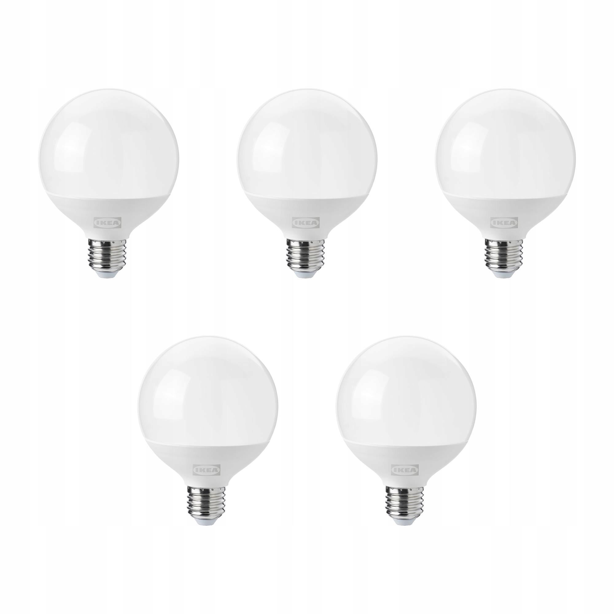 5 ks Led žárovka E27 1521 lumenů stmívatelná 8.2 W teplé světlo