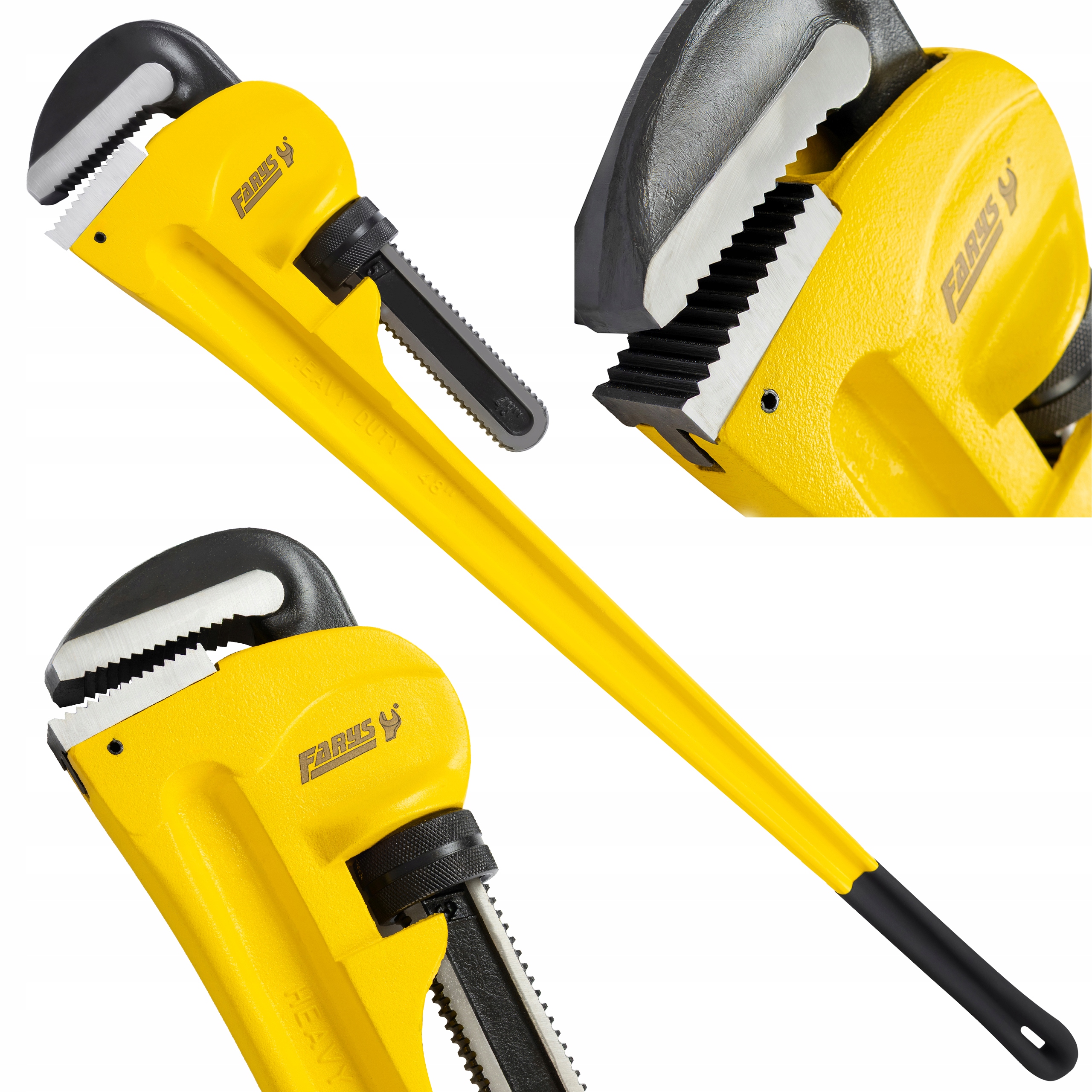 Klucz do Rur Nastawny 48'' Hydrauliczny Żaba Amerykański Mocny FR4690