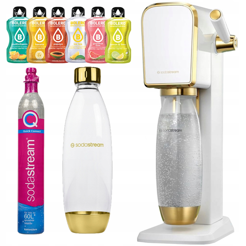 Výrobník Sody Sodastream Art Speciální edice s lahví Bílý