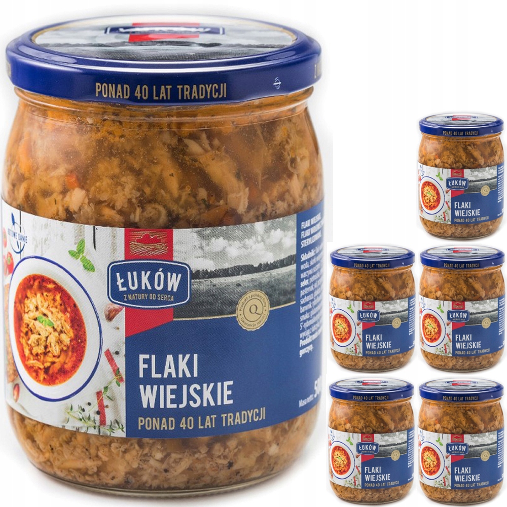 Levně Łuków Venkovské Dršťky Łuków Hotové Jídlo 6x 500g