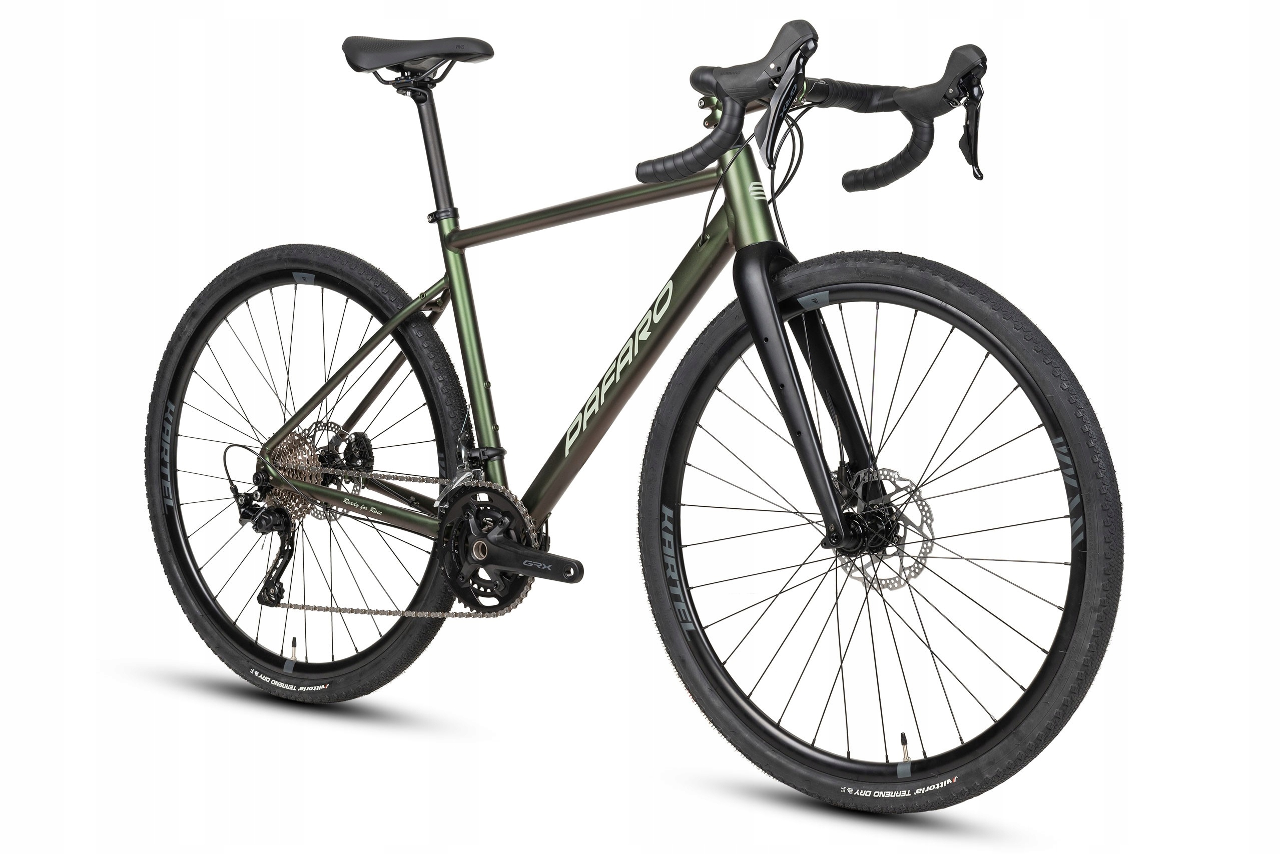 ROWER GRAVELOWY PAFARO JURA 1.0 GRX/TIAGRA XS ZIELONY KAMELEON Kod producenta RP.24.JUR.1.430.1