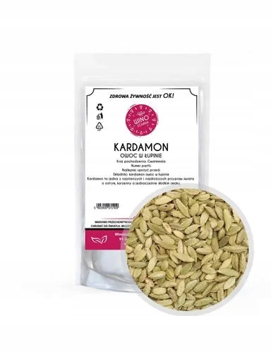 5 x Winoszarnia Kardamom Celé zrno 25 g Premium, Koření, Kuchyňský poklad