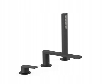 Tres Project 3-otvorová vaňová batéria čierna matná 21116101NM