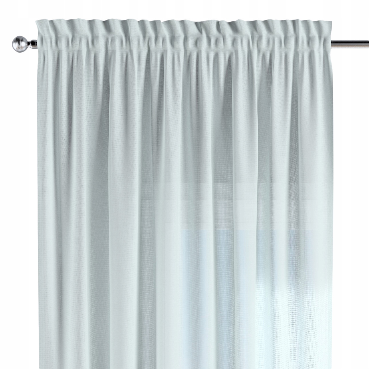 Záves na kanáli s ofinou 1 ks 130x245 cm zelený