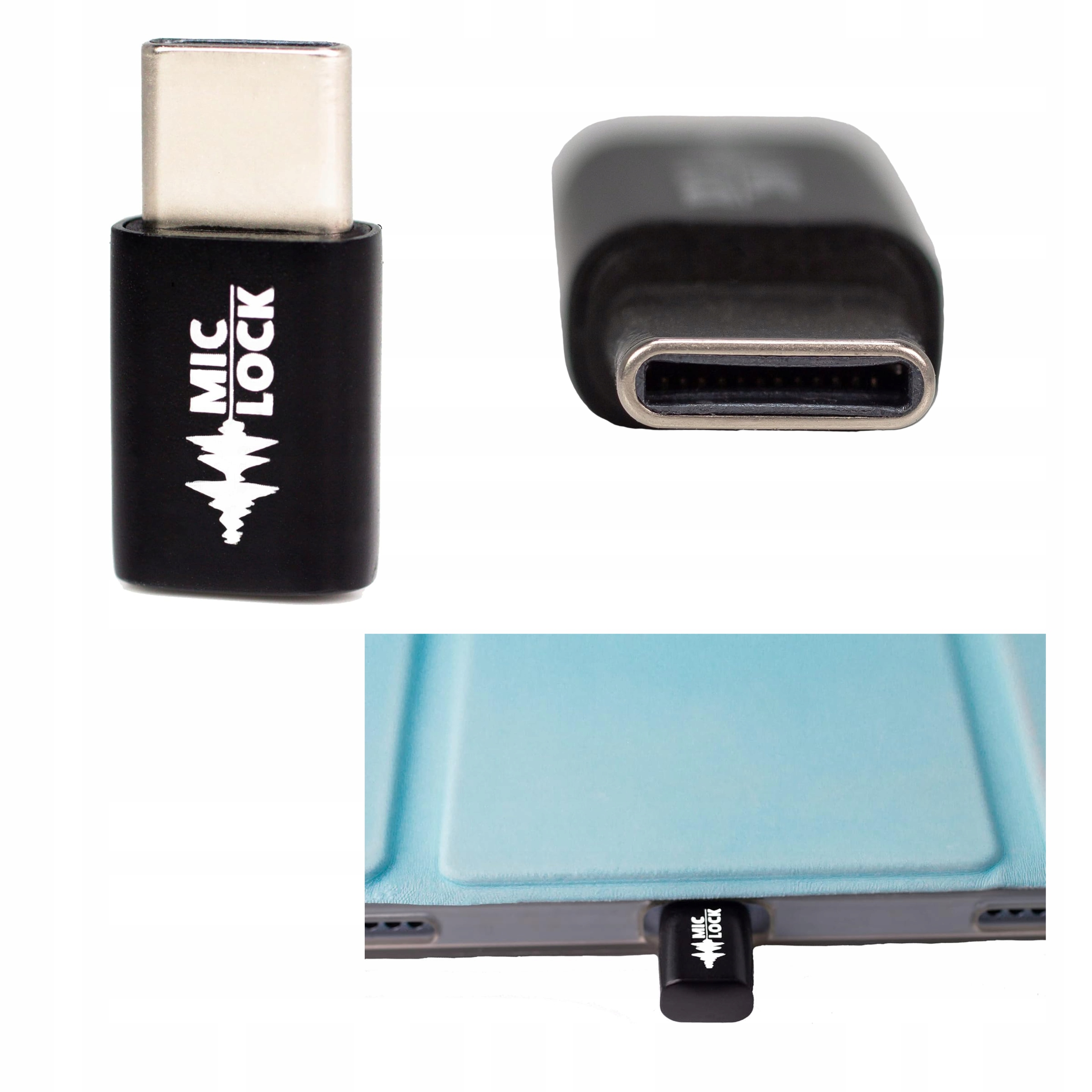 Bloker Mikfrofonu Zabezpieczenie Przed Podsłuchem Rozmów Mic-Lock Usb-c