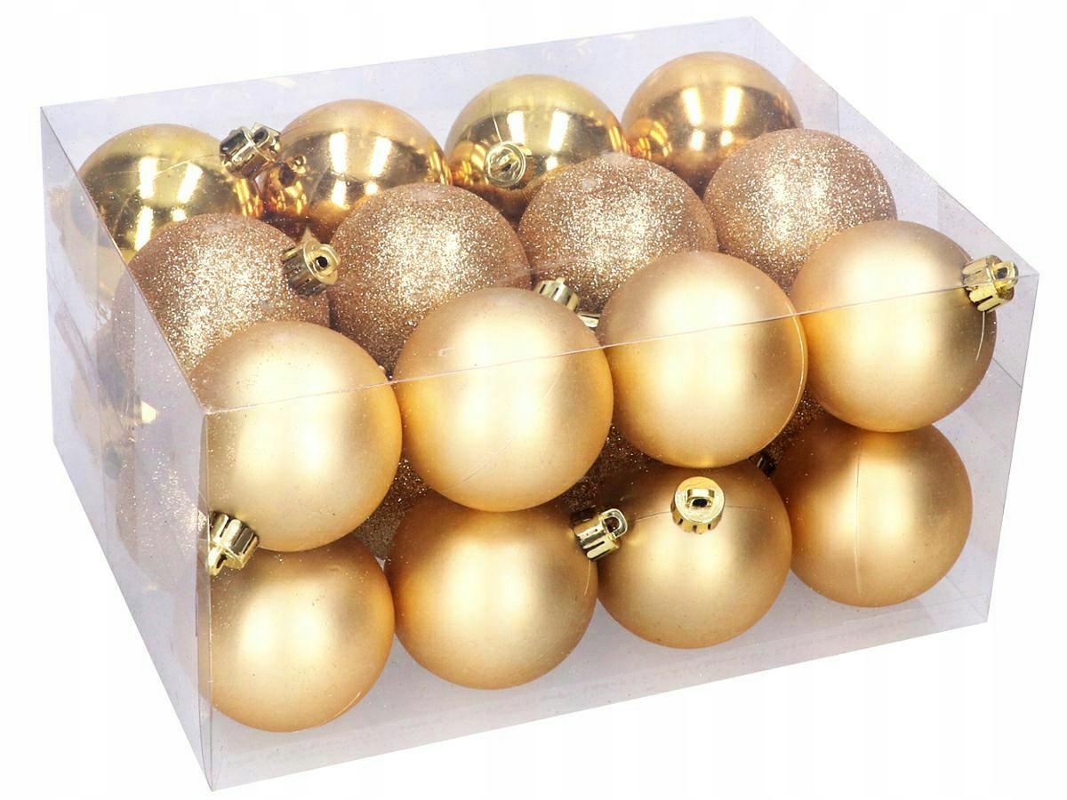 BOMBKI CHOINKOWE NA CHOINKĘ BOMBKA 3cm 24szt Kod producenta BROKATOWE BŁYSZCZĄCE MATOWE