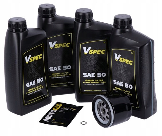 Sada s filtrom na výmenu oleja Sae 50 4L, Harley L82-84 Fl Fx Shovel; Blk