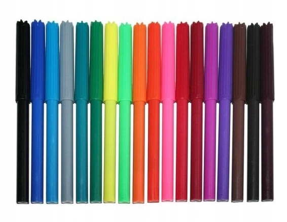 FLAMASTRY 18 kolorów Titanum EAN (GTIN) 5907437600993