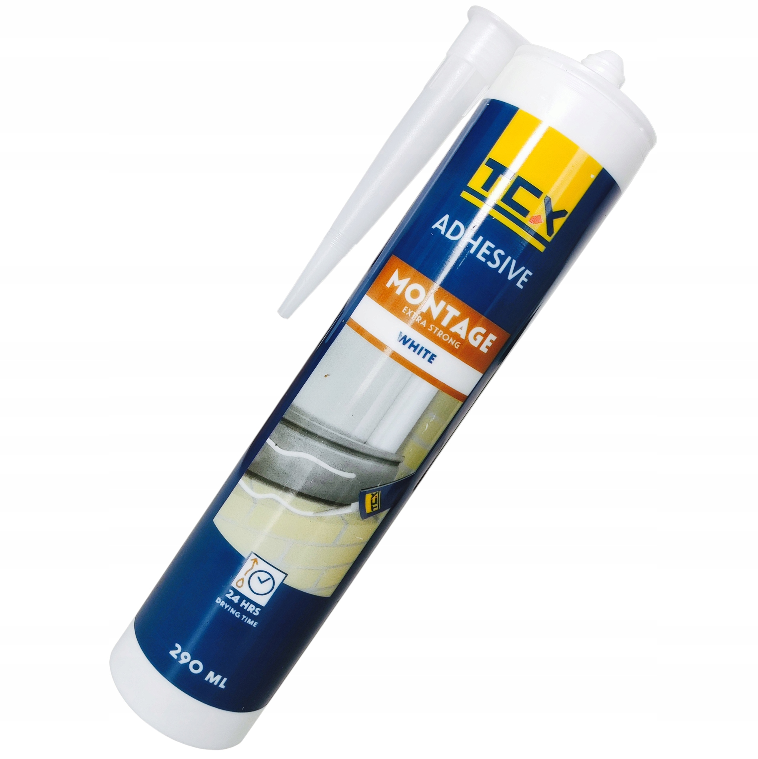 Klej montażowy Mocny uniwersalny wodny biały 290 ml