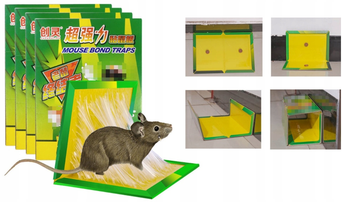 

Pułapka na myszy szczury gryzonie klejowa lep x10