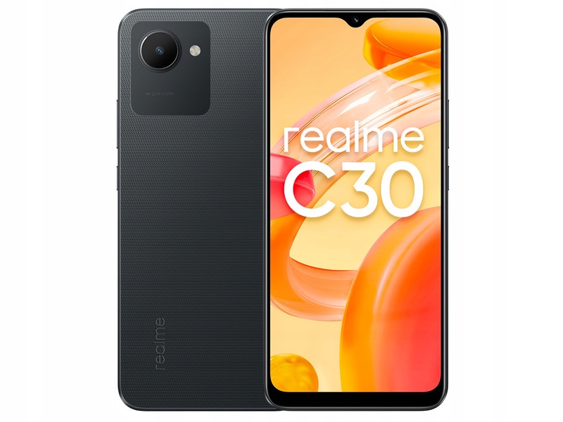 

Czarny Smartfon Realme C30 3/32GB 6.5'' Lte