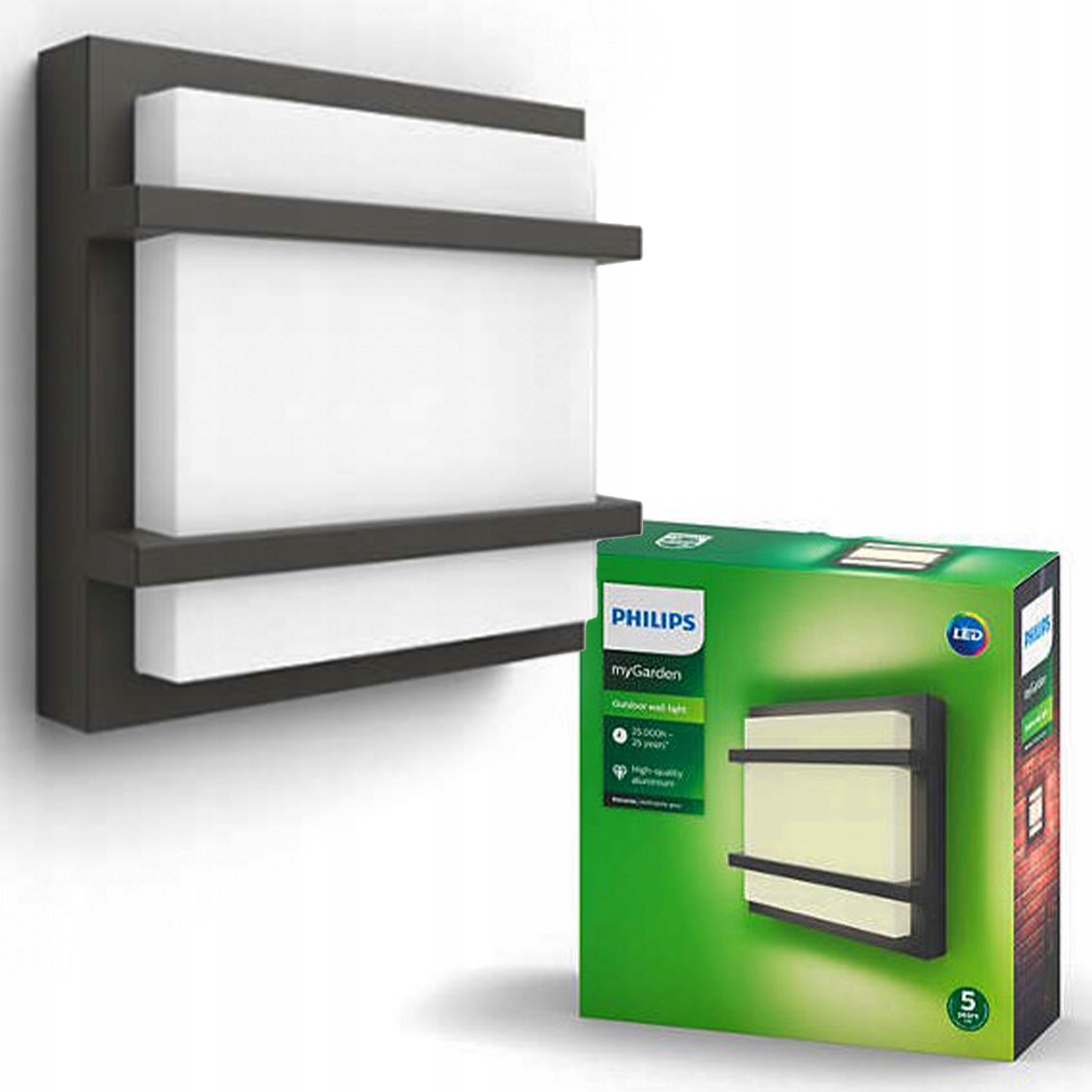 Zahradní Led lampa Fasádní nástěnné svítidlo Petronia 12W 4000K Philips