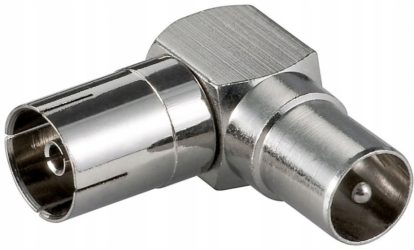 

Wtyk antenowy Tv Kątowy- przejściówka adapter