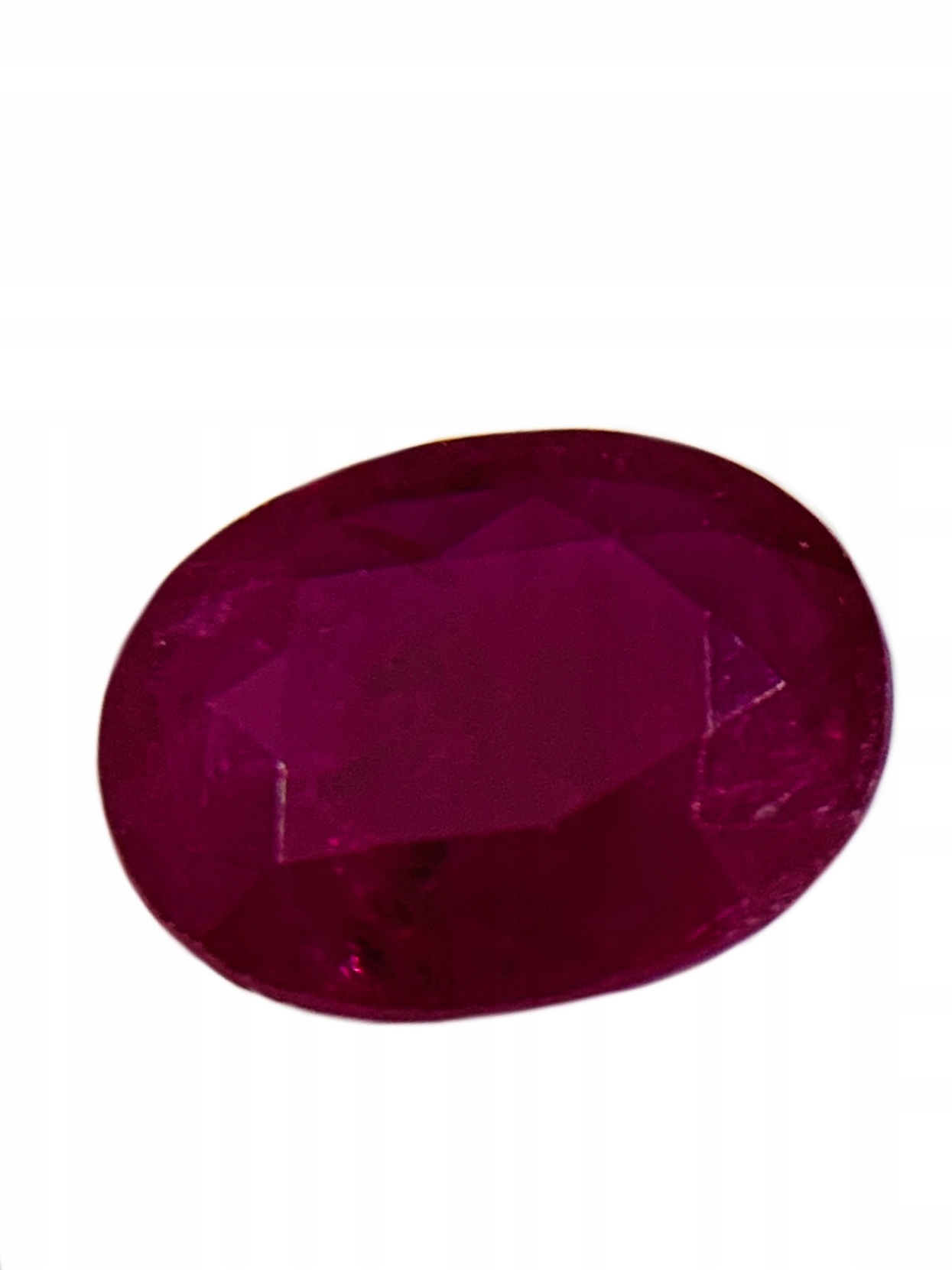 Rubín Ovál Přírodní 8x6,1 mm 1,45 Ct