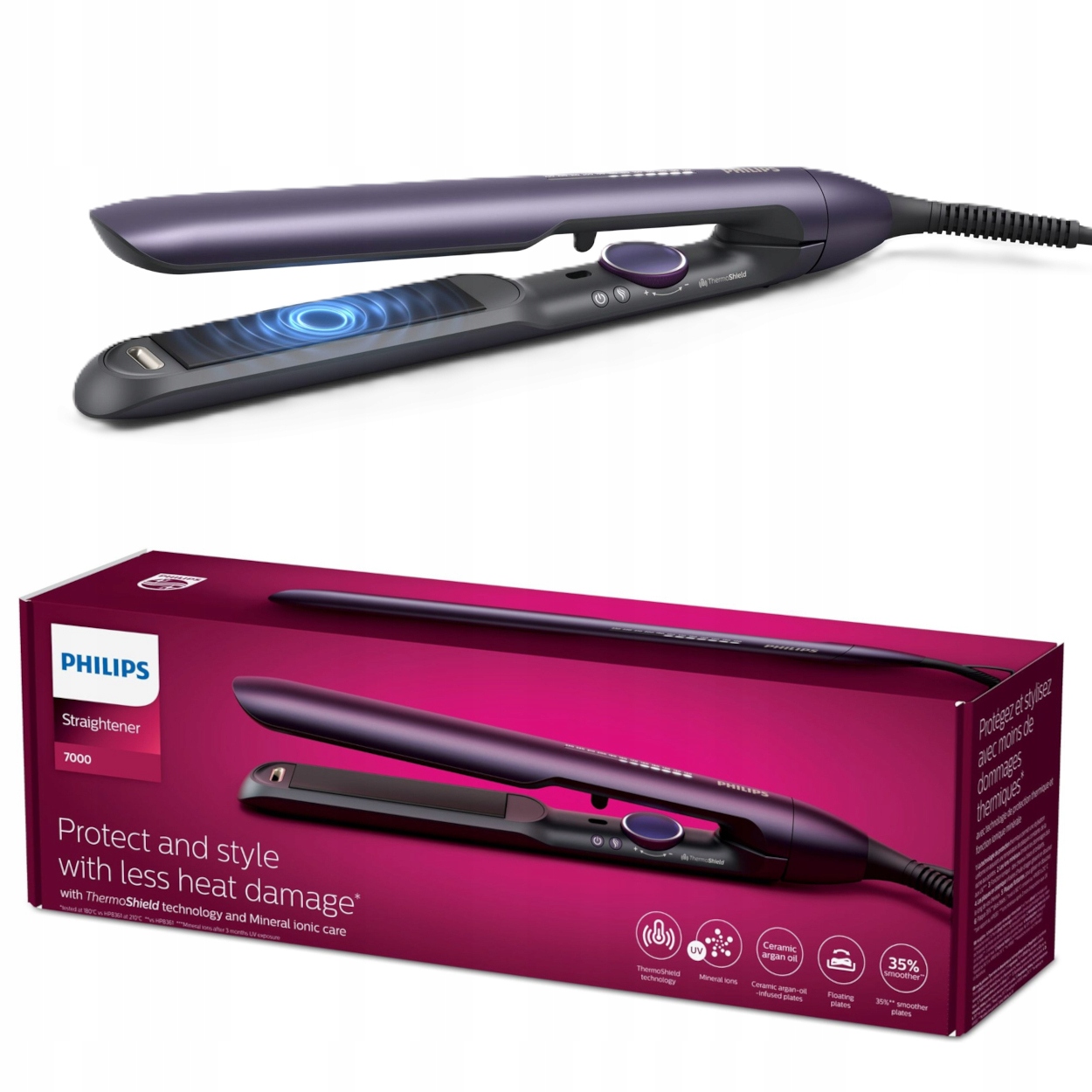 Žehlička na vlasy Philips BHS752/00 Ionizácia 12 nastavení 230 °C