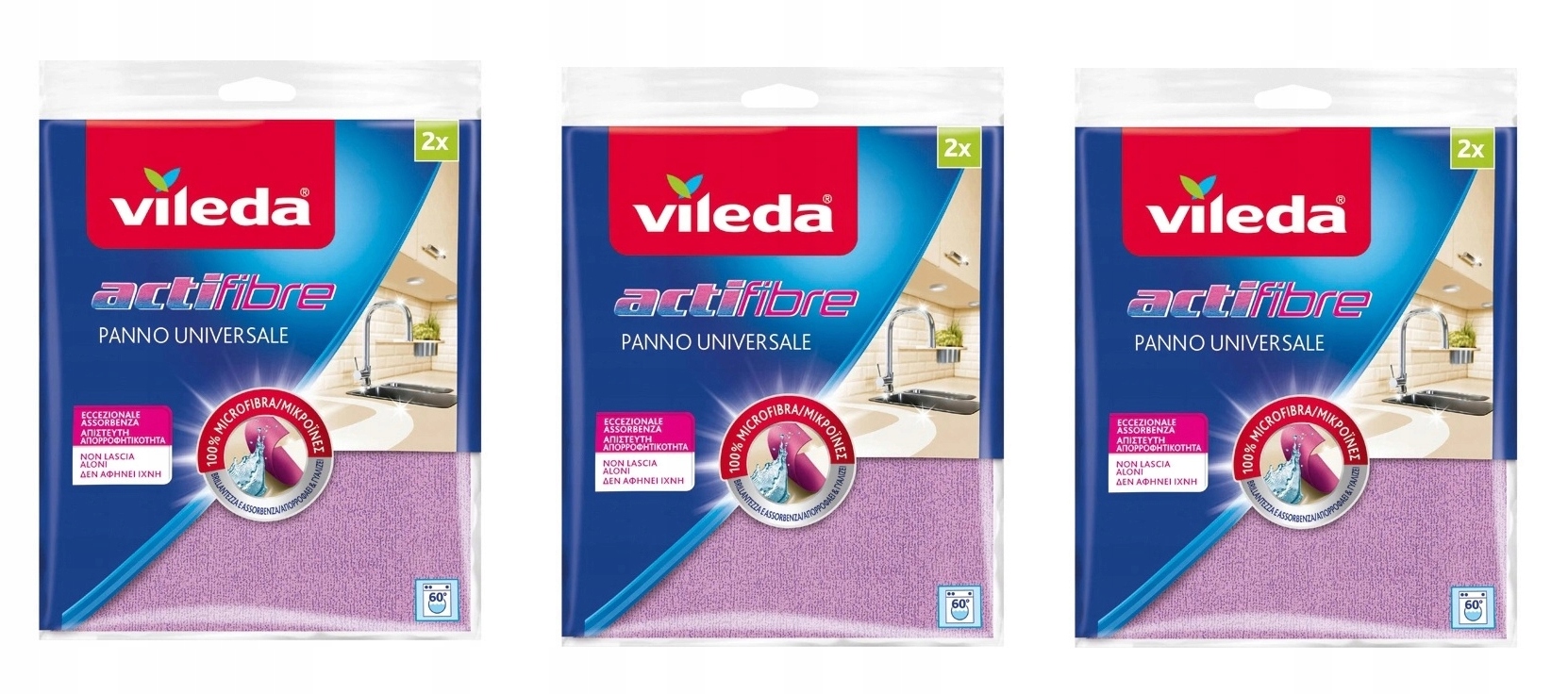 

Vileda Ścierka Uniwersalna Actifibre 3 x 2 szt.