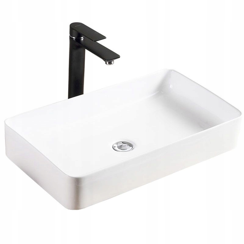 Keramické umyvadlo Denis bílé obdélníkové 61,5 cm Rea White
