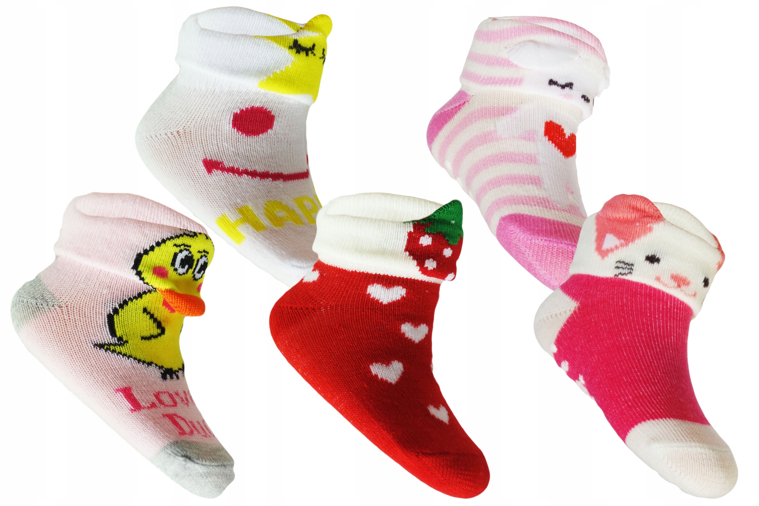 

Skarpetki niemowlęce bawełniane Abs 0-6 m-cy 5 par