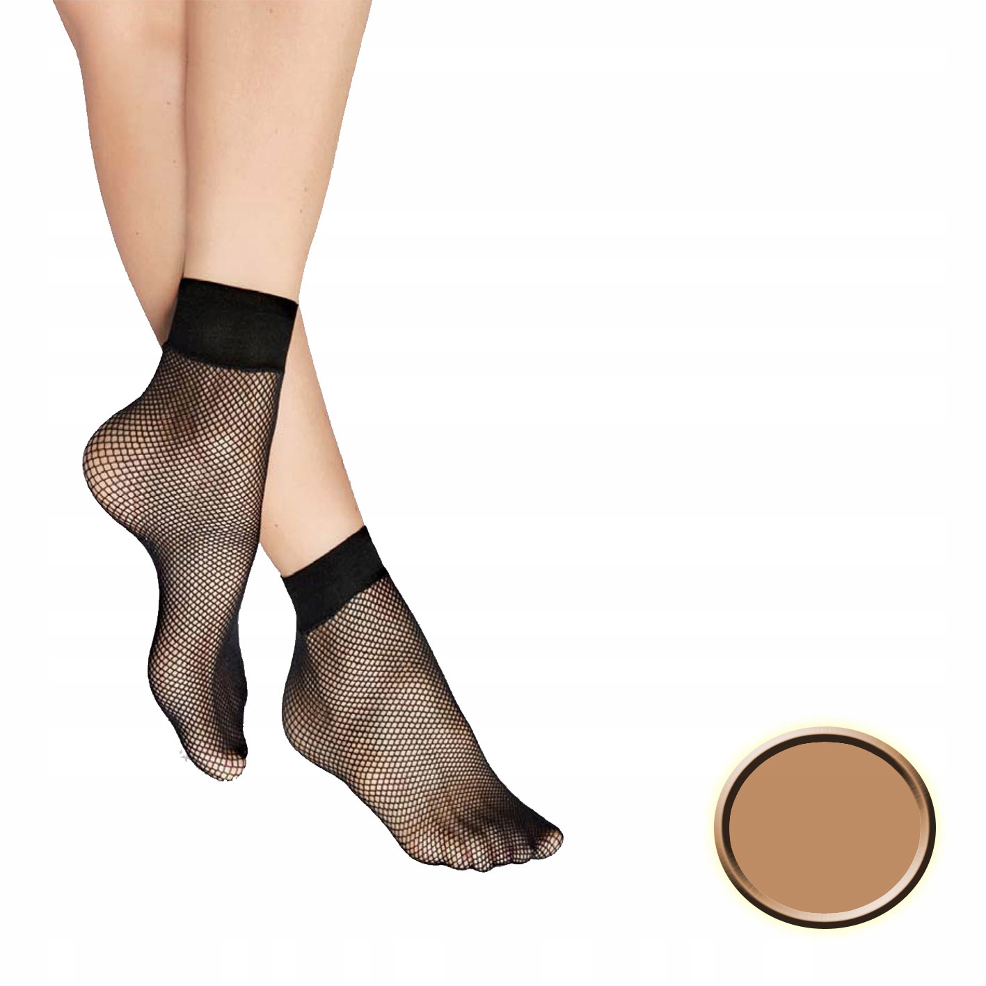 

Mirella Skarpety kabaretki Beżowe