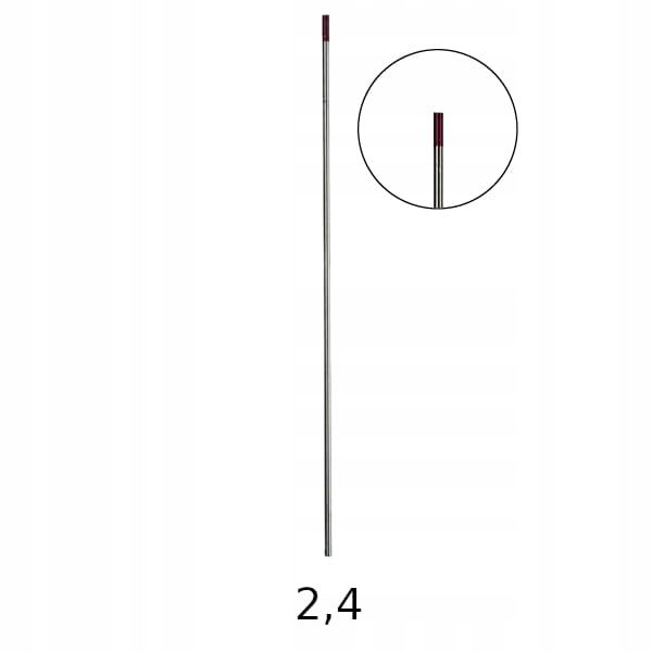 

Elektroda Wolframowa Tig Czerwona WT20 175mm 2,4mm