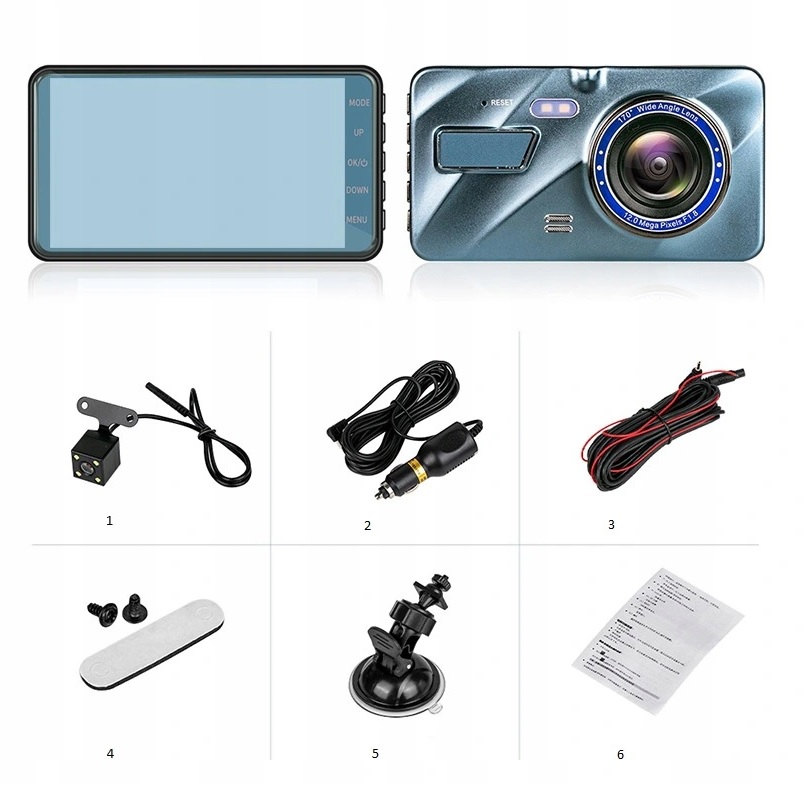 Wideorejestrator HD KAMERA COFANIA POLSKIE MENU Viewing Angle 170