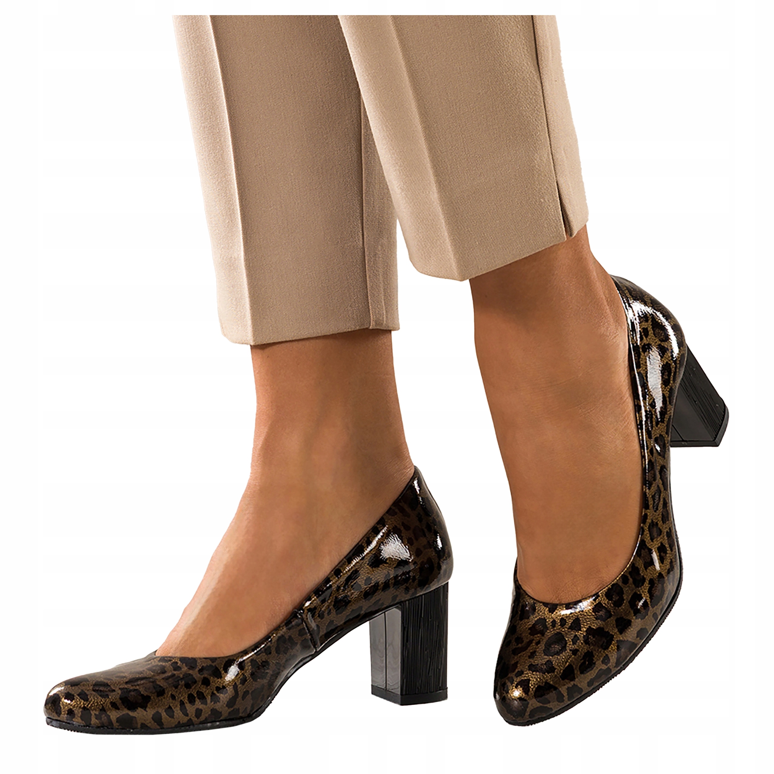 Kožené Boty Dámské Elegantní Lakované Stylové Pohodlné Boty velikost 39