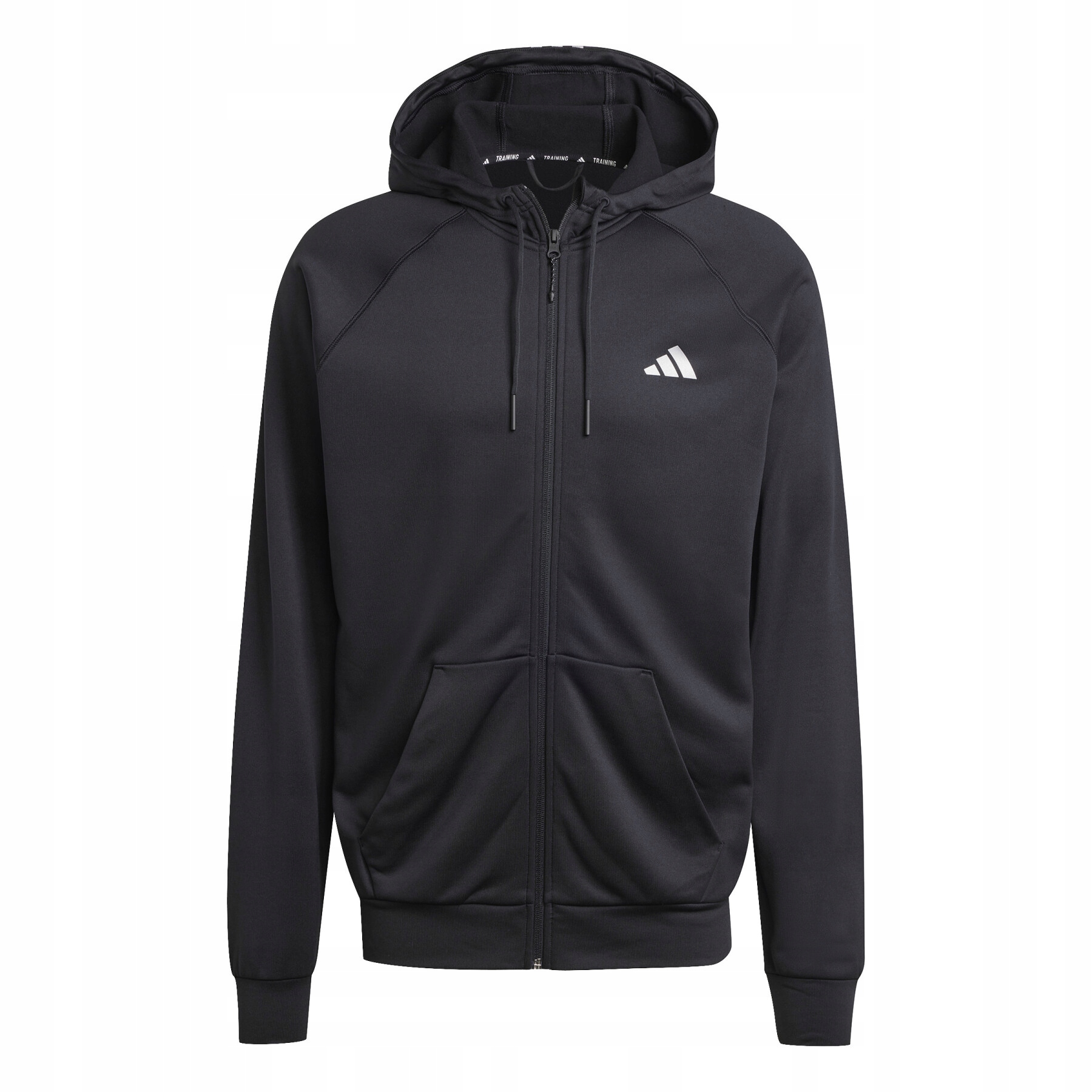 Adidas tepláková mikina na zip s kapucí IM7489, černá