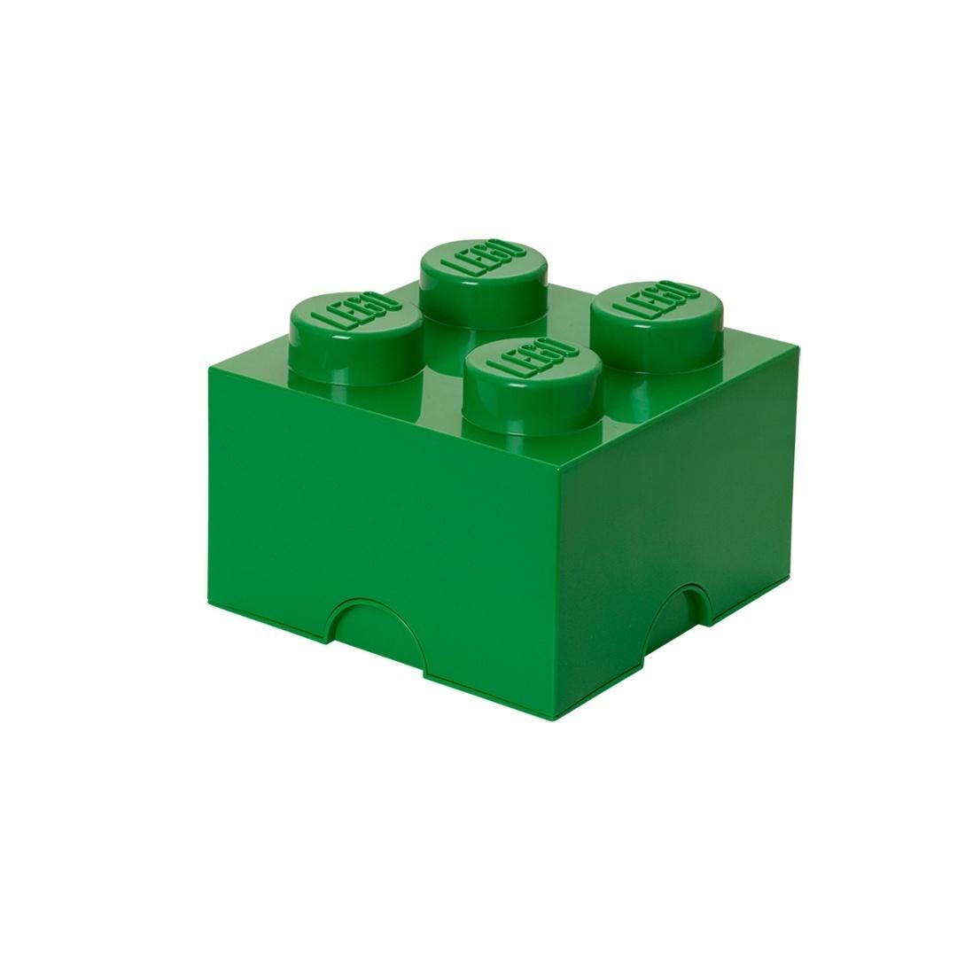 Lego(r) kontejner kostka čtyř zelená Nhg