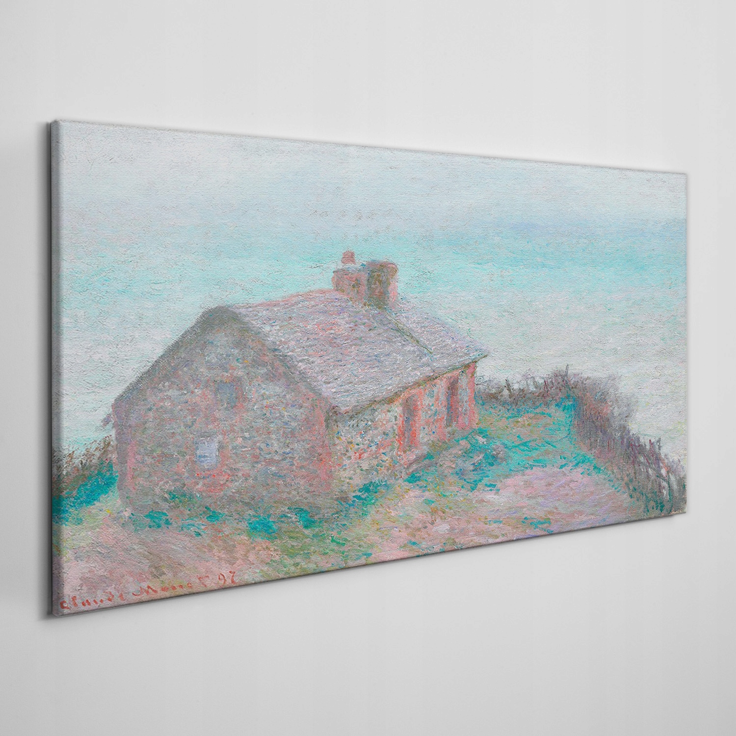 

Płótno obraz na ścianę Dom wzgórze Monet 100x50 cm