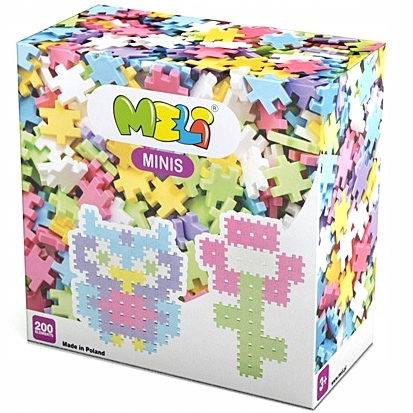 

Klocki konstrukcyjne Wafle Meli Minis Pastel 200