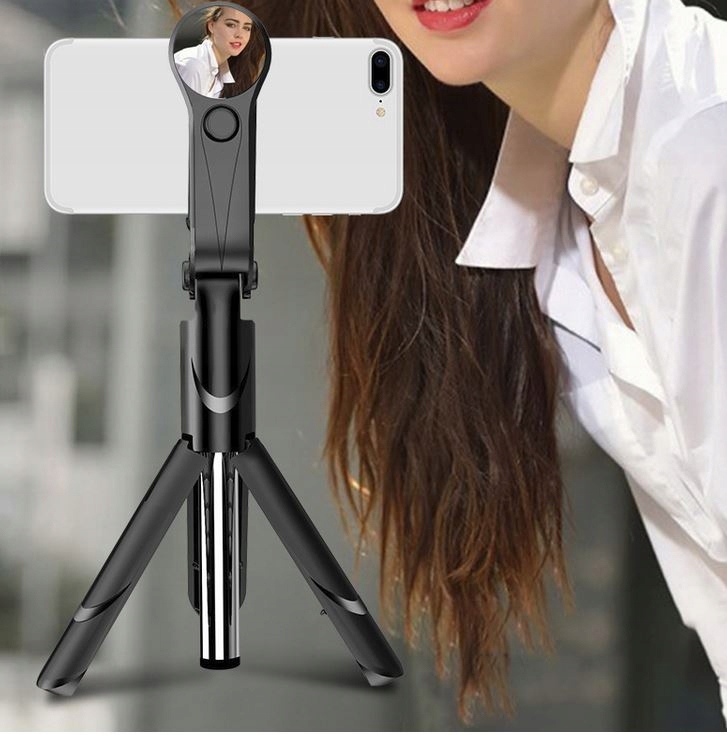 KIJEK SELFIE STICK STATYW UCHWYT BLUETOOTH Kolor czarny