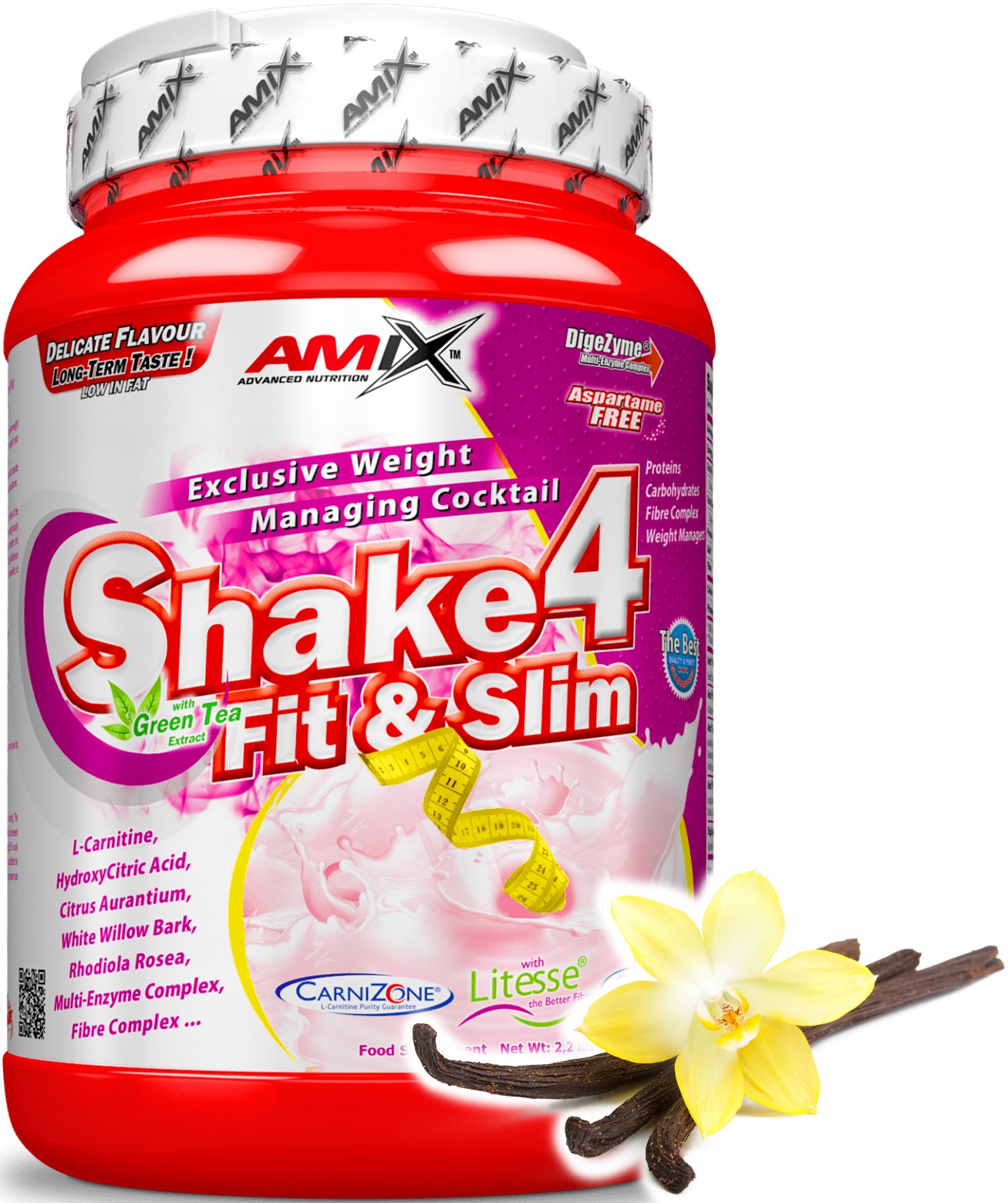 Náhradní jídlo Amix Shake 4 Vanilkový 1 kg