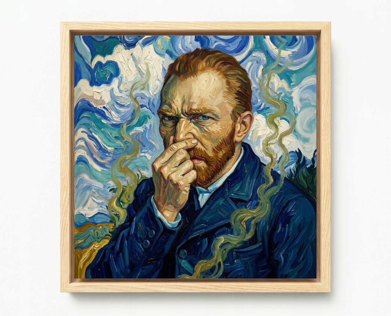 Obraz Rám Americká Krabička Portrét Vincent Van Gogh Toaleta Wc 60x60