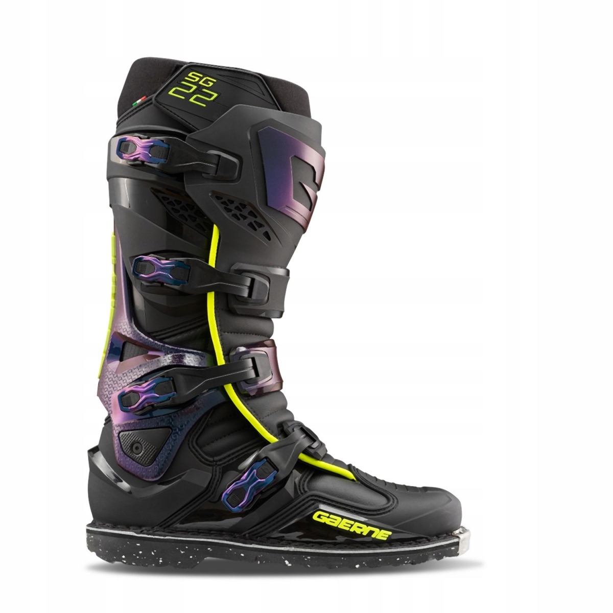 Gaerne Topánky Cross/enduro SG-22 Chameleon Čierna/žltá/kameleon Veľkosť 47
