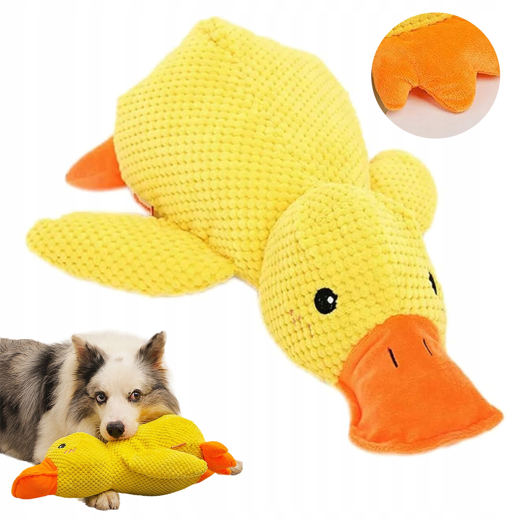 Levně Odolná Plyšová Hračka Pro Psy Ve Tvaru Kachny Vhodná Pro Všechny Malé I Velké Rasy