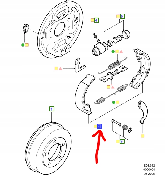 зад FORD TRANSIT 2000-06 279MM