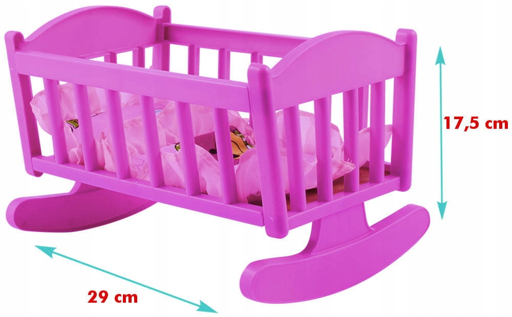 KOŁYSKA DLA LALEK MAŁA Z POŚCIELĄ BOLO 80073 Certyfikaty, opinie, atesty CE EN 71