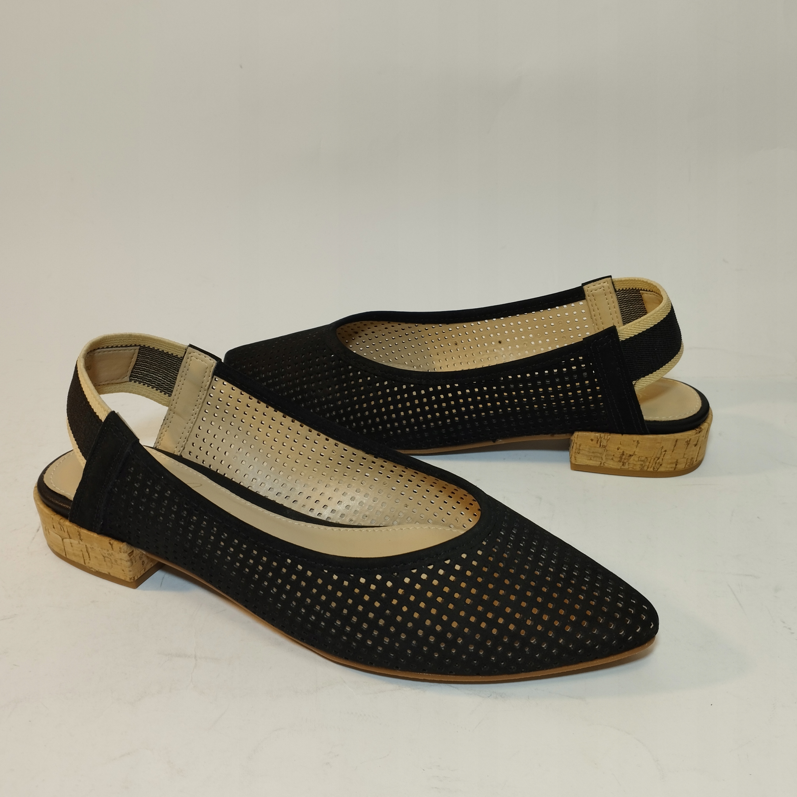 Prolamované pohodlné baleríny Stephanie černé, velikost vel.