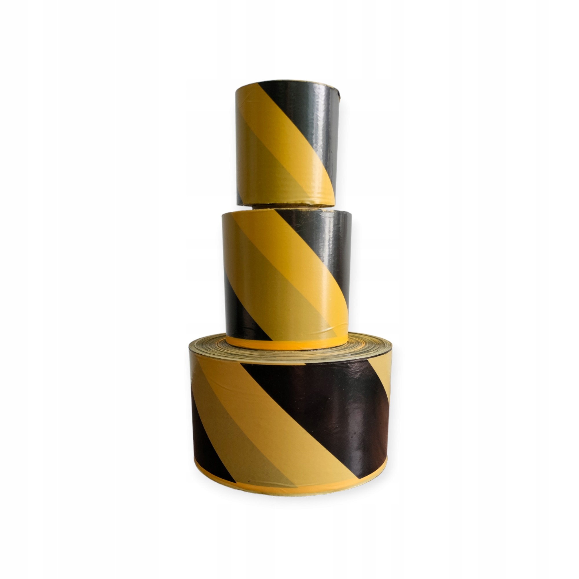 TAŚMA OSTRZEGAWCZA żółto-czarna 100 M 70MM Długość 100 m