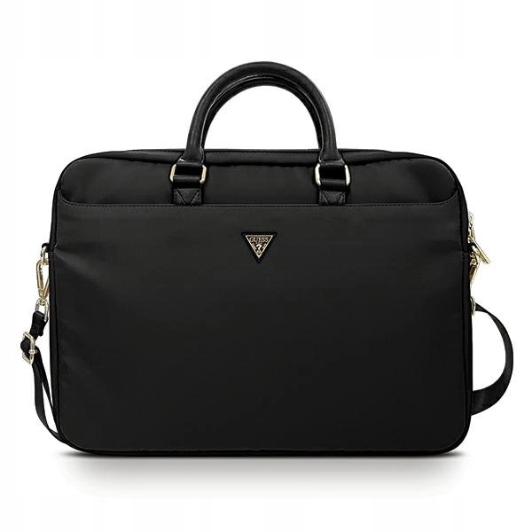 Taška Guess Nylon Triangle Logo na notebook 16" černá