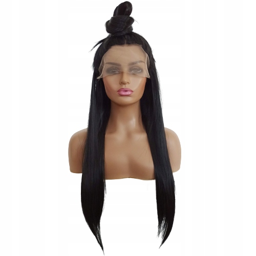 Paruka Lace Front černá 40/55/80 cm černé paruky čepička Bonus