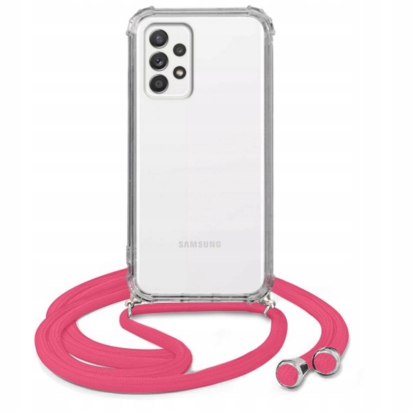 

Etui Crossbody do Samsung A52s 5G Case Sznurek Róż