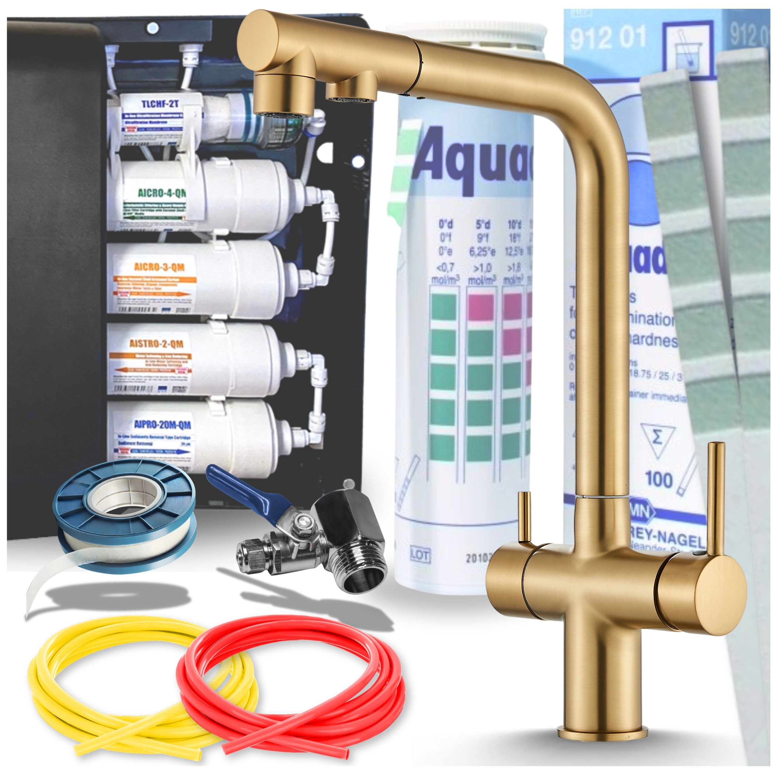 Kuchyňský podskříňový filtr na vodu kuchyňská baterie Třícestná Sada