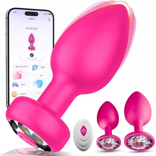 ANALPLUG Zestaw Wibratorów Dla Kobiet 10 Trybów Zdalne Sterowanie APP — miniatura 7