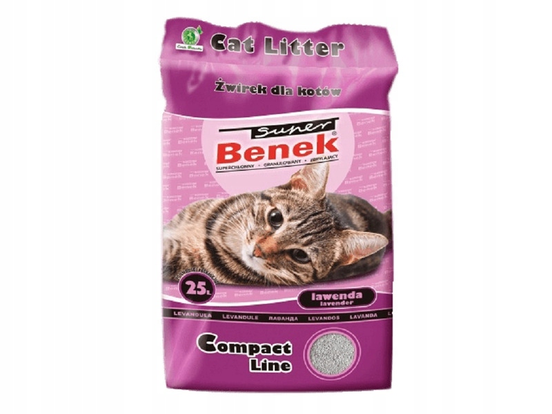 Żwirek dla kota Benek Compact Lawenda 25 L