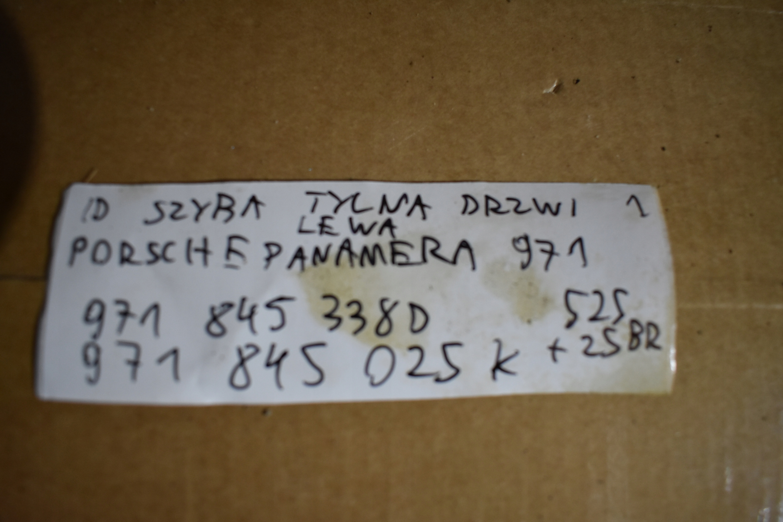IDEALNA window rear part rear door left PORSCHE PANAMERA 971 1