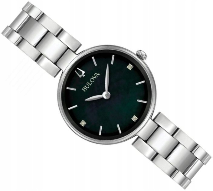 Elegantní Dámské Hodinky Bulova 96P204 S Diamanty, Perleťový Ciferník, 7 MM