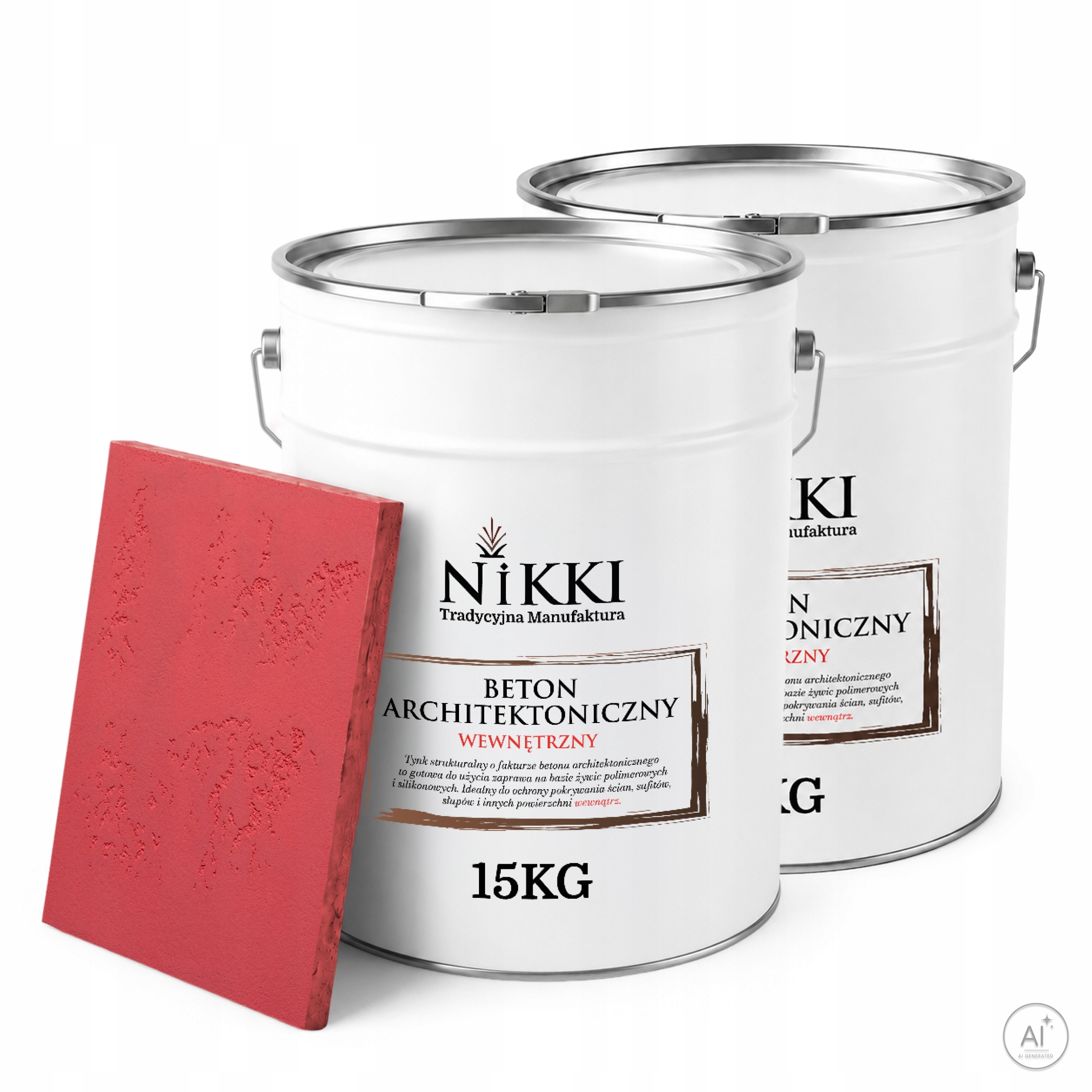 Dekoratívna omietka so štruktúrou betónu Vnútorná 2x 15 kg Ružová H3631 Uv